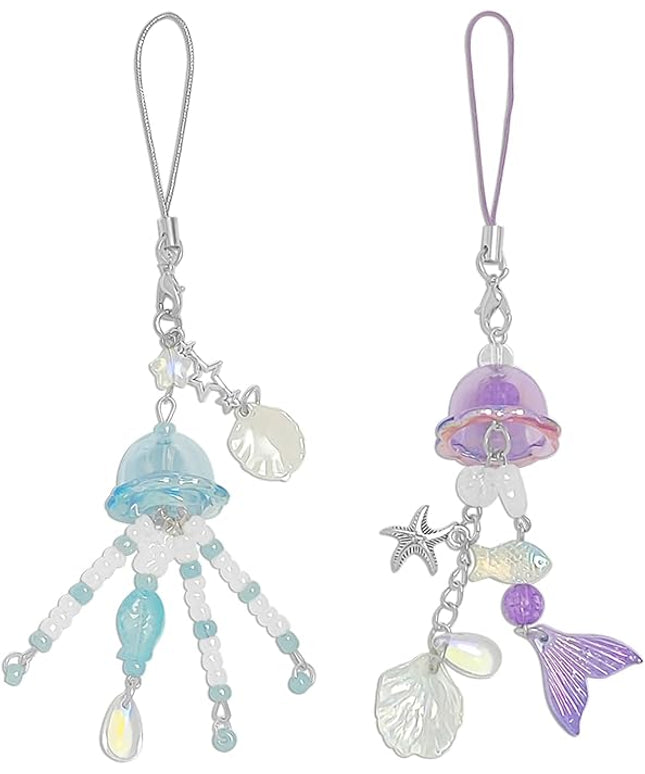 1-4PCS Cute Phone Charms Aesthetic Y2K Cell Phone Charms Strap Strawberry Butterfly Star PhoneCharm Y2K Accessories for Bag Keychain Airpods Camera Pendants Decor
