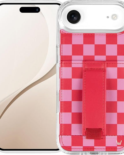 Walli Cases for iPhone 17 Air Case Aesthetic Wallet Phone Case Card Holder, Securely Holds up to 2 Cards - Cute, Trendy Phone Cover for Women, fits iPhone 17 Air, with Kickstand & Finger Strap