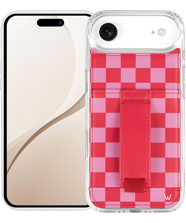 Walli Cases for iPhone 17 Air Case Aesthetic Wallet Phone Case Card Holder, Securely Holds up to 2 Cards - Cute, Trendy Phone Cover for Women, fits iPhone 17 Air, with Kickstand & Finger Strap