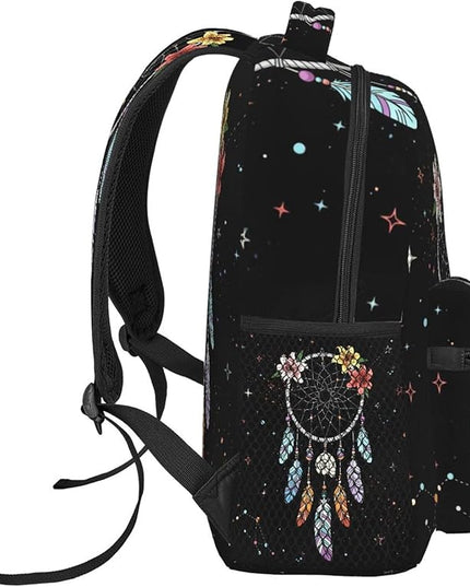 Native American Backpack for Men Women,Casual Travel Hiking Camping Backpacks Lightweight Bookbag