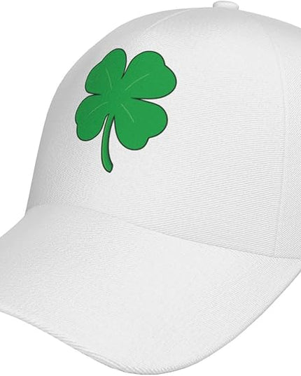 St. Patrick's Day Baseball Cap, Irish Green Clover Trucker Hat for Men Women, Fashion Adjustable Sun Visor Dad Hat