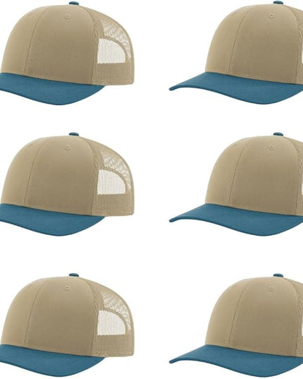Richardson 112 Classic Six-Panel Adjustable Snapback Trucker Cap | Bulk Packs Available