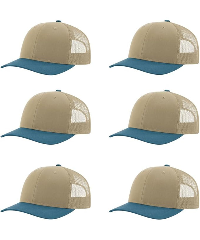Richardson 112 Classic Six-Panel Adjustable Snapback Trucker Cap | Bulk Packs Available