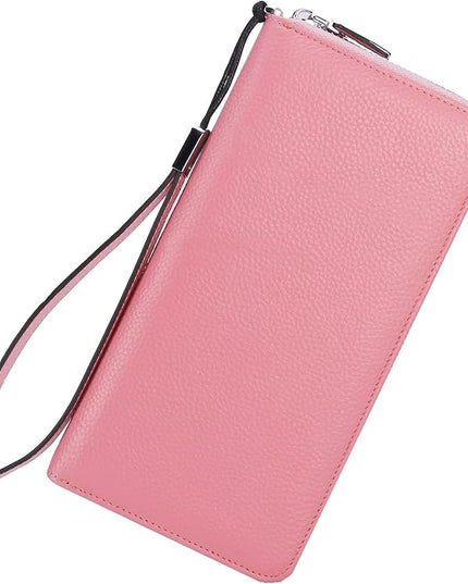 Lavemi Small Compact Women Wallet RFID Blocking Genuine Leather Bifold Purse with ID Windows