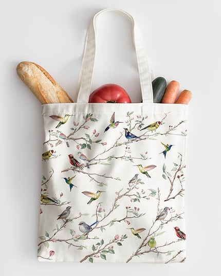 Horaldaily Canvas Tote Bag,Reusable Shoulder Tote Bag for Women Lady Casual Vacation, Shopping, Work, Gym