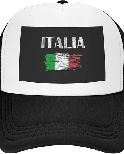 Cute Flag Baseball Cap for Men Women Mesh Trucker Hat Adjustable Patriotic Snapback Baseball Hat for Sports Running