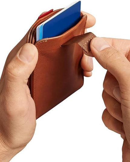 Distil Union Wally Bifold 5.0 RFID Wallet with ID Window - Slim Bifold Wallet for Men with Money Clip, Premium Leather – Minimalist RFID Card Holder - Holds 14 Cards & 30 Bills - Brown