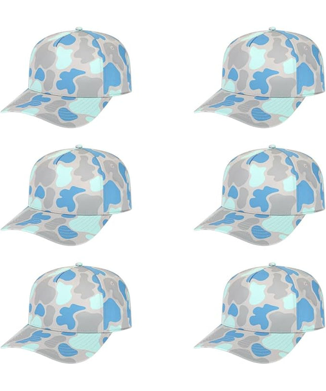 The Hat Pros Cap America i2026 Mid Profile 5-Panel Daybreak Camo Cap w/Quick-Dry Sweatband & Adjustable Snapback