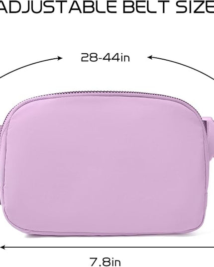 Gitus Belt Bag for Women Fanny Pack Crossbody Bags Fashion Waist Packs with Adjustable Strap Gifts for Women Men (Lavender)
