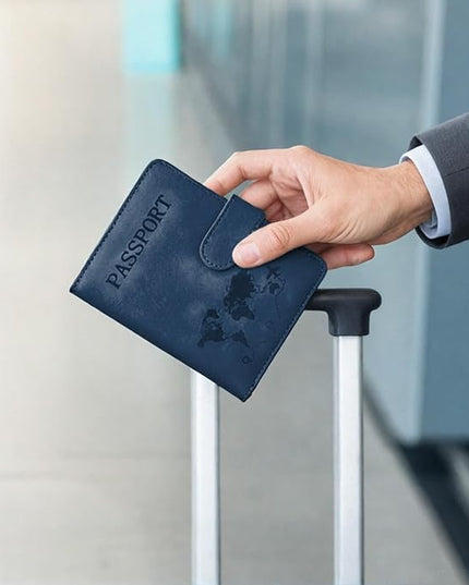 Passport Holder for Travel Essentials, 2 Pack Rfid Passport Cover for Women Men