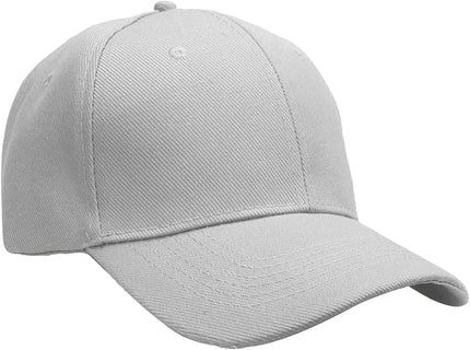 Falari Wholesale Bulk Lot 12-Pack Baseball Cap Adjustable Size Plain Blank Solid Color