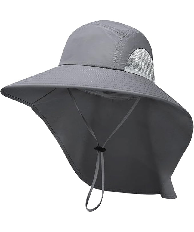 PFFY Sun Bucket Hats for Men Women 3” Wide Brim UPF 50+ Fishing & Beach Hat
