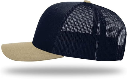 Richardson 112 Trucker Hat - Premium Adjustable Snapback Hat - Structured Six Panel Richardson Blank Caps