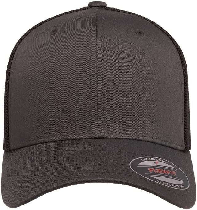 Flexfit 6511 Fitted Mid-Profile Stretchable Mesh Panels Trucker Cap | Bulk Pack Available