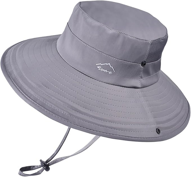 Cooling Sun Hat for Men Women,Wide Brim Bucket Hat Foldable Boonie Hat for Fishing Hiking Garden Safari Beach