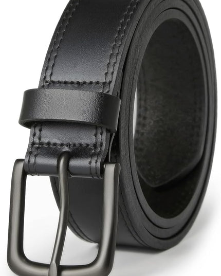 VATAN Men's Genuine Leather Casual Every Day Jeans Belts, Handmade Men Leather Belt with Gift Box