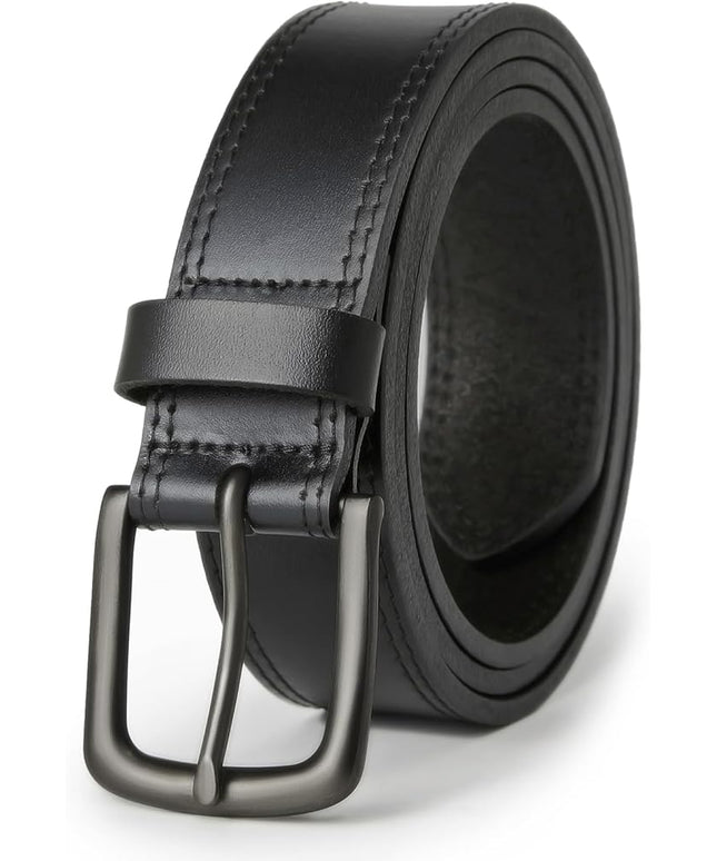 VATAN Men's Genuine Leather Casual Every Day Jeans Belts, Handmade Men Leather Belt with Gift Box