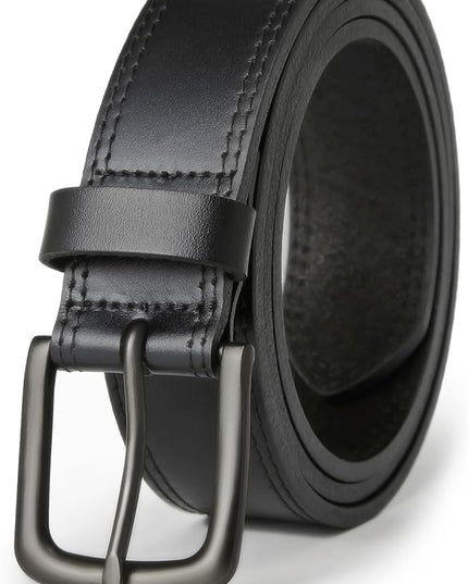 VATAN Men's Genuine Leather Casual Every Day Jeans Belts, Handmade Men Leather Belt with Gift Box