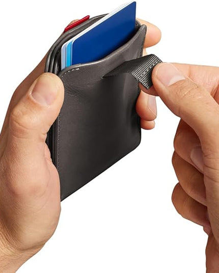 Distil Union Wally Bifold 5.0 RFID Wallet - No ID Window - Slim Bifold Wallet for Men with Money Clip, Premium Leather – Minimalist RFID Card Holder - Holds 14 Cards & 30 Bills - Gray