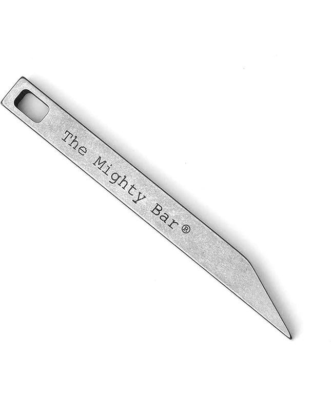 The Mighty Bar - Heavy Duty Keychain Prybar EDC Pry Bar for Every Day Carry Small Stainless Steel Key Chain Multitool Prybar for Keys - Made by Gear Spool