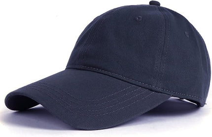 Zylioo XL XXL Oversize Baseball Cap, 100% Cotton Adjustable Dad Hat for Big Heads 23.5"-25.5", Soft Crown Large Size Cap