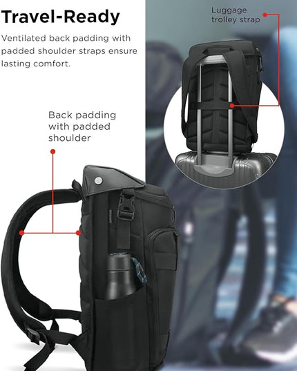 Lenovo Legion Active 17-inch Gaming Backpack - Black - Laptop Compartment - Durable & Water Resistant - Water Bottle Pocket