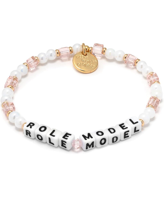 Little Words Project Mother's Day Gifts, The Original Word Bracelet, Made with Colorful Beads and Plated Brass Hardware, Handcrafted Design & Positive Message