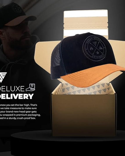 Urban Effort Mesh Back Cap - for Men and Women Baseball Hat 5-Panel Trucker Hat - Great Snapback Closure for Hunting & Hiking