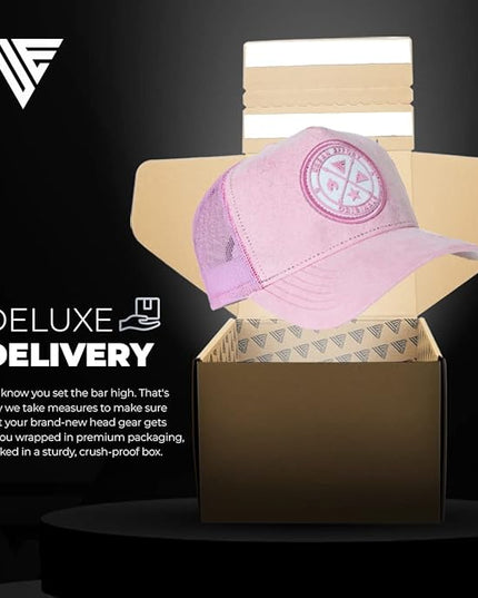 Urban Effort Mesh Back Cap - for Men and Women Baseball Hat 5-Panel Trucker Hat - Great Snapback Closure for Hunting & Hiking