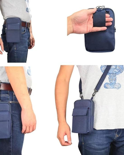 Universal Crossbody Cellphone Purse Waist Pack Bag for Outdoor Sports Moblie Phone Carrying Cases Shoulder Belt Bag Pouch for iPhone X 8/8 Plus Samsung Galaxy Phones Under 6.4'' from WaitingU