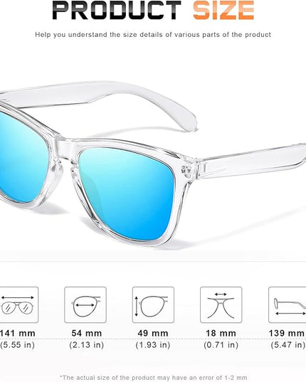 DANAMY Sunglasses Womens Polarized Sunglasses for Women Trendy Designer Mirrored UV400 Protection Sun Glasses