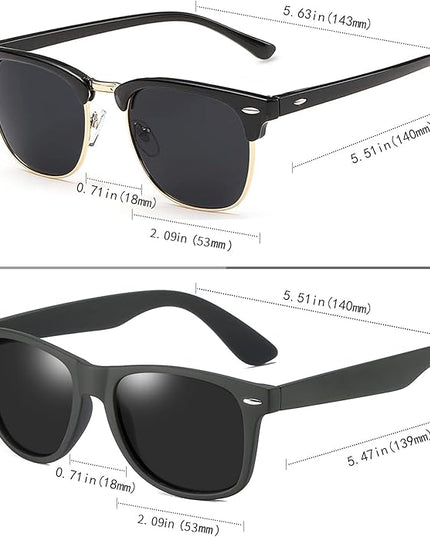 Joopin Square Sunglasses Polarized UV Protection Trendy Designer Sun Glasses Men Women