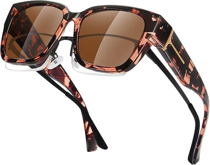 MEETSUN Oversized Fit Over Glasses Sunglasses for Women Men Large Trendy Polarized Sunglasses for Driving UV Protection