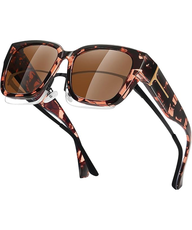 MEETSUN Oversized Fit Over Glasses Sunglasses for Women Men Large Trendy Polarized Sunglasses for Driving UV Protection