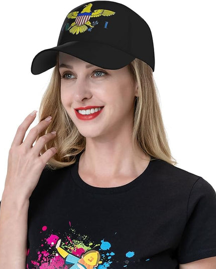 Cute Flag Baseball Cap Hats for Women Men Trucker Hat Patriotic Adjustable Snapback Ball Cap Hat