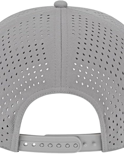 Cap America i8540 Premium Water-Resistant Perforated Medium Profile 5-Panel Cap w/UV Guard & Adjustable Snapback