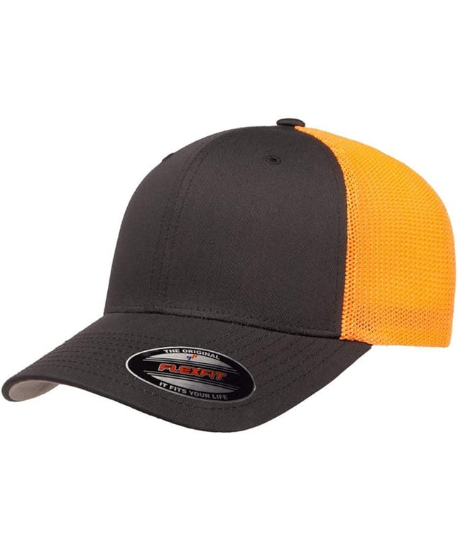 Flexfit 6511 Fitted Mid-Profile Stretchable Mesh Panels Trucker Cap | Bulk Pack Available
