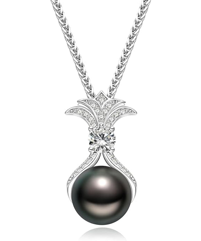 Gifts for Wife Women Anniversary -Pearl Necklace -Mom Girlfriend Her Fine Jewelry Mothers Day Valentines Christmas Birthdays Gift