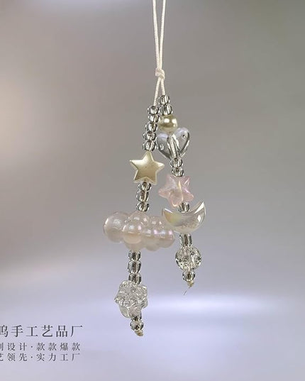 1-4PCS Cute Phone Charms Aesthetic Y2K Cell Phone Charms Strap Strawberry Butterfly Star PhoneCharm Y2K Accessories for Bag Keychain Airpods Camera Pendants Decor