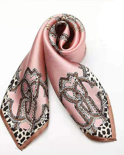 ANDANTINO 100% Mulberry Silk Scarf -21” Lightweight Square Neckerchief – Breathable Digital Printed Scarves with Gift Packed