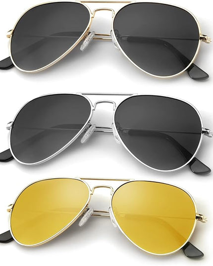KALIYADI Classic Aviator Sunglasses for Men Women Driving Sun glasses Polarized Lens UV Blocking