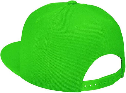 Classic Snapback Hat Cap Hip Hop Style Flat Bill Blank Solid Color Adjustable Size