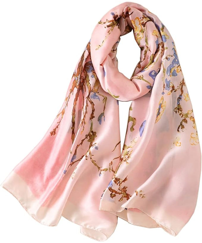 Silk Scarf Mulberry Silk Fashion Scarves Long Lightweight Shawl Wrap …