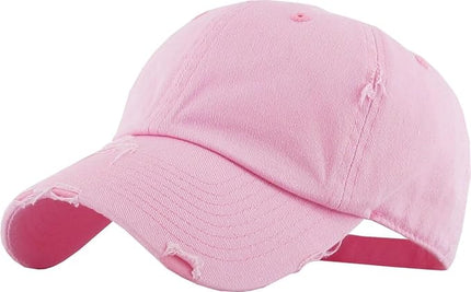 KBETHOS Vintage Washed Distressed Cotton Dad Hat Baseball Cap Adjustable Polo Trucker Unisex Style Headwear