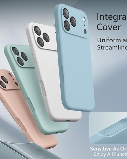 FireNova Magnetic for iPhone 17 Pro Case, Compatible with MagSafe, [Integrated Silicone Camera Control Button] [Camera Protection] Anti-Scratch Microfiber Lining Phone Case, 6.3", Sky Blue