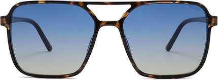 SOJOS Trendy Vintage Aviator Square Sunglasses For Womens Mens Retro 70s UV400 Women Sun Glasses SJ2327