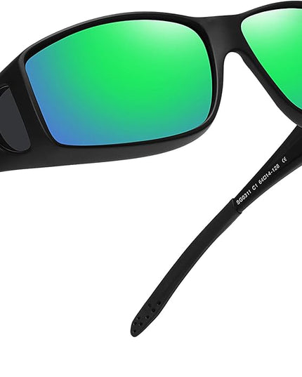 MEETSUN Fit Over Glasses Sunglasses for Men Women,Wrap Around Sunglasses Polarized UV400 Protection