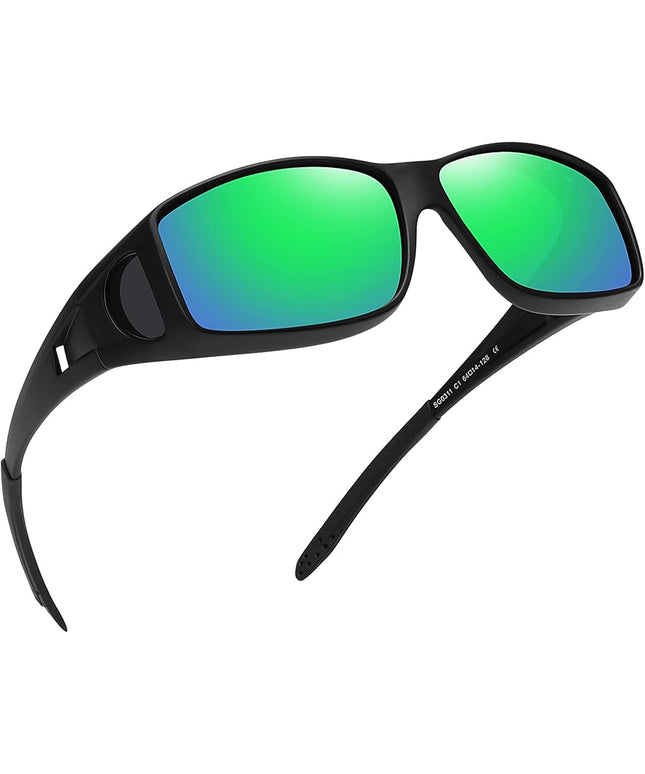 MEETSUN Fit Over Glasses Sunglasses for Men Women,Wrap Around Sunglasses Polarized UV400 Protection