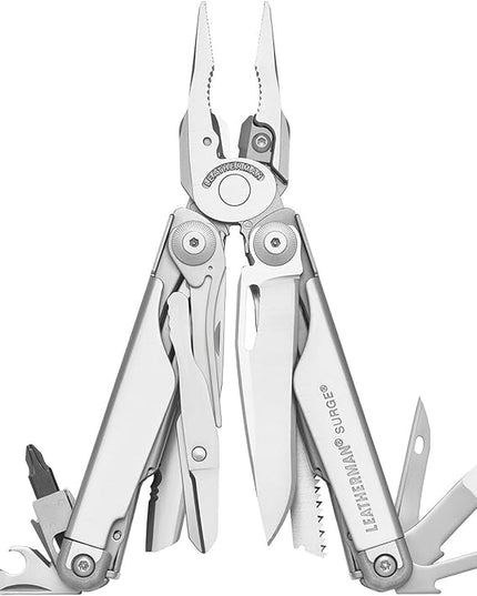 LEATHERMAN, Surge, 21-in-1 Heavy-Duty Multi-tool for Work, Home, Garden, DIY & Auto, Stainless Steel