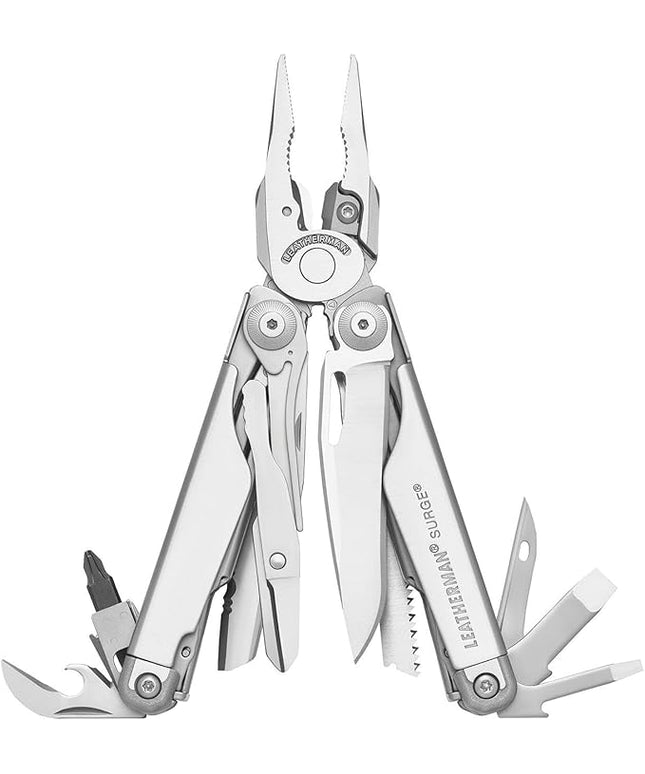 LEATHERMAN, Surge, 21-in-1 Heavy-Duty Multi-tool for Work, Home, Garden, DIY & Auto, Stainless Steel